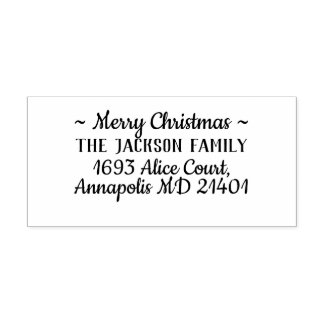 Vroegere kerstfamilienaam rubberstempel