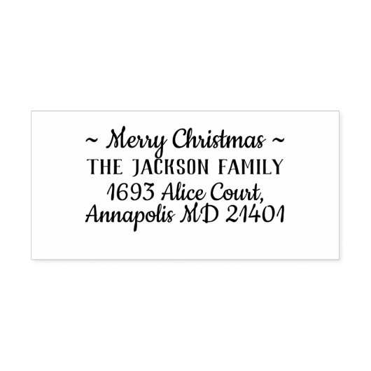 Vroegere kerstfamilienaam rubberstempel (Afrduk)