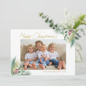 Vroegere kerstfeestdagen feestdagenkaart (Staand voorkant)