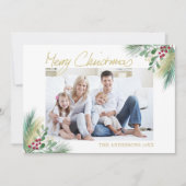 Vroegere kerstfeestdagen feestdagenkaart (Voorkant)