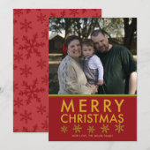 Vroegere kerstfoto feestdagenkaart (Voorkant / Achterkant)