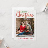 Vroegere kerstfoto kaart (Voorkant / Achterkant in situ)