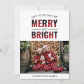 Vroegere kerstfotokaart voor feestdagen en lichte  feestdagenkaart (Voorkant)