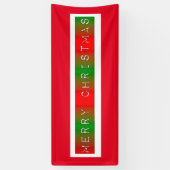 Vroegere kerstgradiënt spandoek (Verticaal)