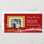 Vroegere kerstgroet feestdagenkaart (Voorkant / Achterkant)