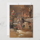 Vroegere kerstgroet feestdagenkaart (Achterkant)