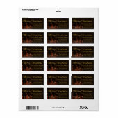 Vroegere kerstkaarsen etiket (Full Sheet)