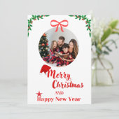 Vroegere kerstkaart (Staand voorkant)