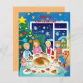 Vroegere kerstkaart (Voorkant / Achterkant)