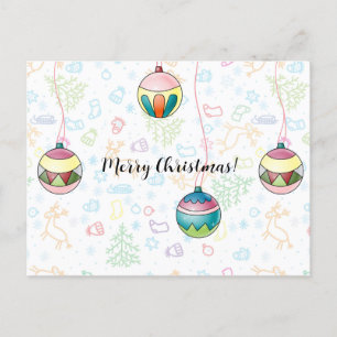 Vroegere kerstkaart briefkaart