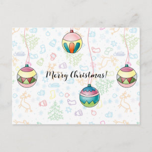 Vroegere kerstkaart briefkaart