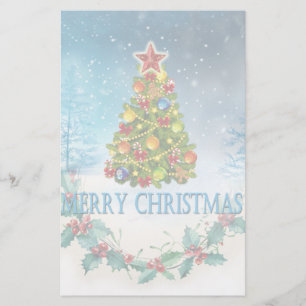 Vroegere kerstkaart briefpapier