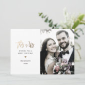 Vroegere kerstkaart met moderne scripts (Staand voorkant)