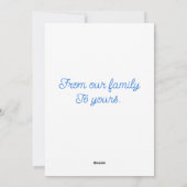 Vroegere kerstkaarten feestdagenkaart (Achterkant)