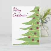 Vroegere kerstkaarten feestdagenkaart (Staand voorkant)