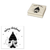 Vroegere kerstkerst 	rubberstempel (Gestempeld)