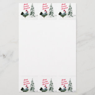 Vroegere kerstkip met kerstmis met kerstmis briefpapier