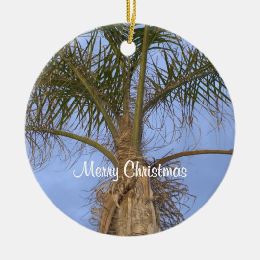 Vroegere kerstpalmboom Ornament AANGEPASTE datum (Voorkant)