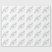 Vroegere kerstpiloot-instructeur cadeaupapier (Vlak)