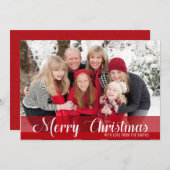 Vroegere kerstrode foto-kaart (Voorkant / Achterkant)