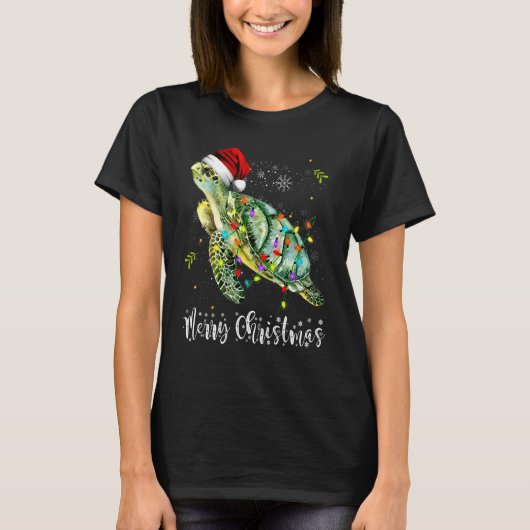 Vroegere kerstschildpad t-shirt (Voorkant)