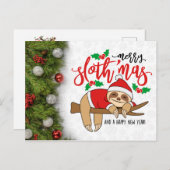 Vroegere kerstsleuf briefkaart (Voorkant / Achterkant)