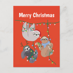 Vroegere kerstsleuf feestdagenkaart