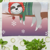 Vroegere kerstsleuf theedoek (Gevouwen)