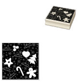 Vroegere kerststempel 	rubberstempel (Gestempeld)