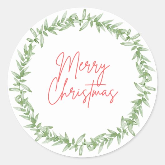 Vroegere kerststickers ronde sticker (Voorkant)