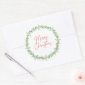 Vroegere kerststickers ronde sticker (Envelop)