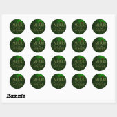 Vroegere kerststickers ronde sticker (Vel)