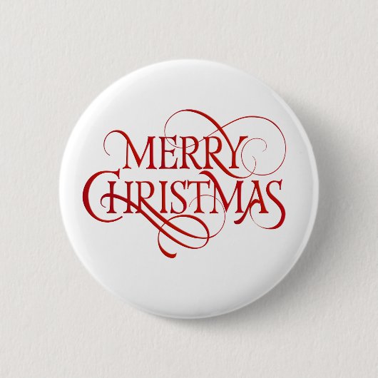Vroegere kersttekst ronde button 5,7 cm (Voorkant)