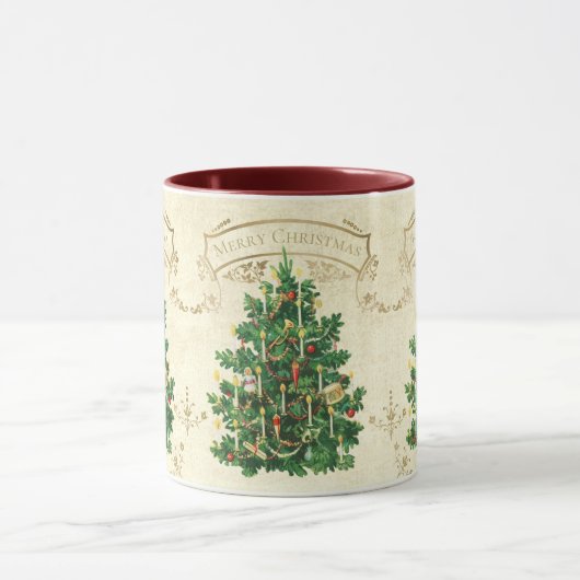 Vroegere kerstviering - Eigen naam Mok (Midden)