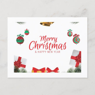 Vroegere kerstwensen feestdagenkaart