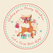 Vroegere kerstwensen sticker (Voorkant)