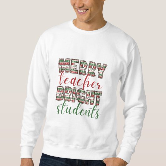 Vroegere leraar Bright studenten Kerstmis T-Shirt (Voorkant)