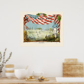 Vroegste Baseball Print (Keuken)