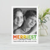 Vroegste kerst feestdagenkaart (Staand voorkant)