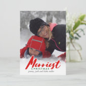 Vroegste kerstKaart | CHRISTMAS (Staand voorkant)