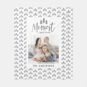 Vroegste Kerstmis 1 foto's, bijtende hand getrokke Fleece Deken