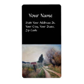 VROEGSTE SPRING IN HET VERNALESE/Toscaanse landsch Etiket (Voorkant)