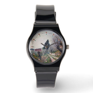 VROEGSTE SPRING IN HET VERNALESE/Toscaanse landsch Horloge