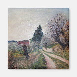 VROEGSTE SPRING IN HET VERNALESE/Toscaanse landsch Magneet