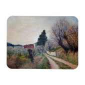 VROEGSTE SPRING IN HET VERNALESE/Toscaanse landsch Magneet (Horizontaal)