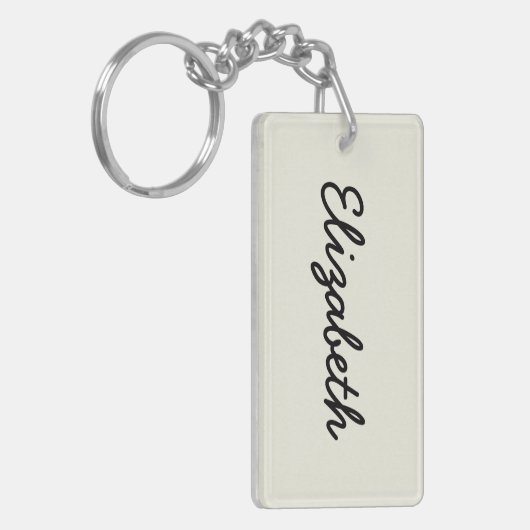 Vroeiende, vaste kleuren passen deze aan sleutelhanger (Voorkant Links)