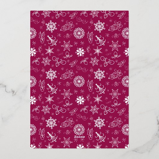 VroKerstlijk geeft het prettige kerstfeest in het Folie Feestdagenkaart (Achterkant)