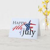 Vrolijk 4 juli 1 kaart (Gele Bloem)