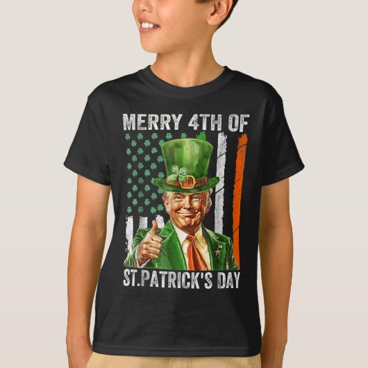 Vrolijk 4e van St Patricks Day Leprechaun Pet T-shirt (Voorkant)