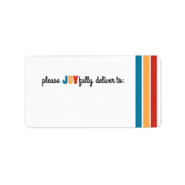 Vrolijk adreslabel etiket